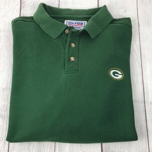 Vintage 90's STARTER PRO LINE Men's NFL Green Bay Packers Embroidered Logo Polo